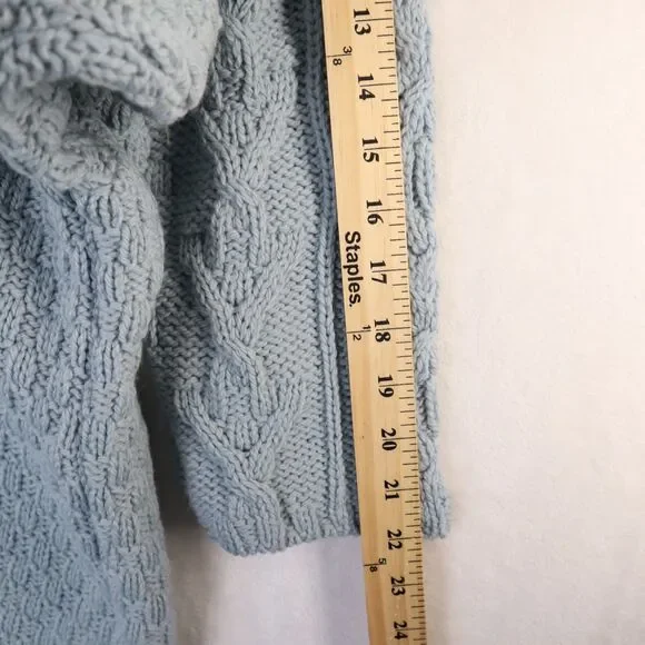 Aran Crafts Men's XXL Merino Wool Crew Neck Cable Knit Fisherman Sweater Ireland